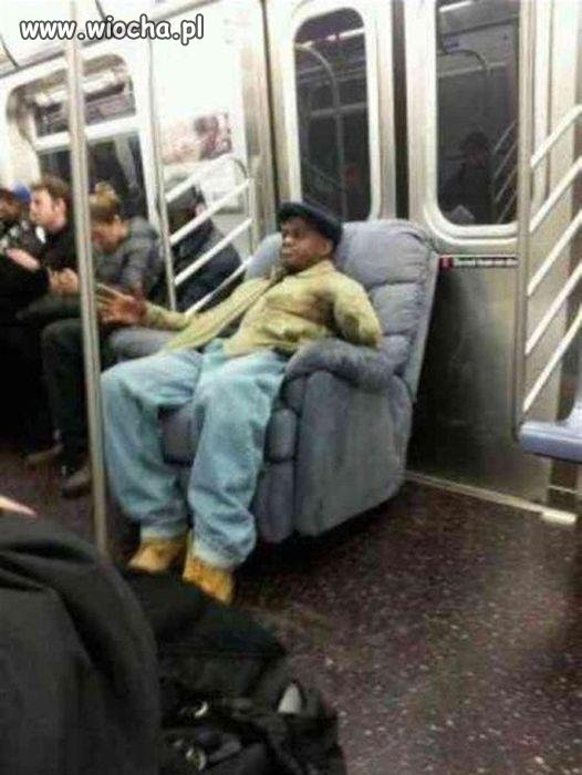 Fotel w metro