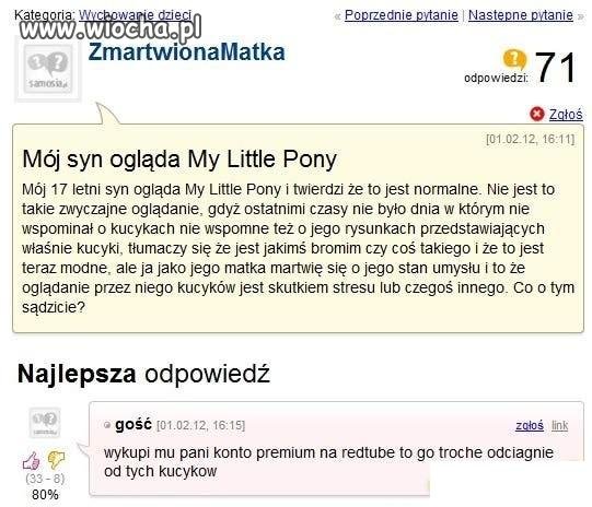 Zmarwiona matka...