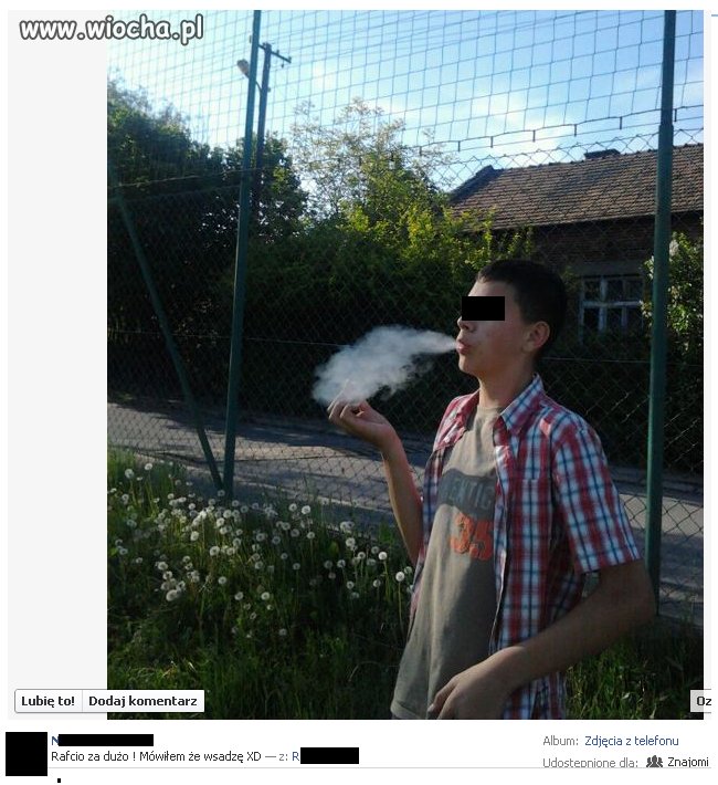 Palący małolat