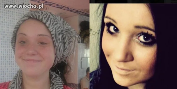 Bez i z makijażem