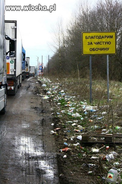 Czystość na granicy rosyjskiej...