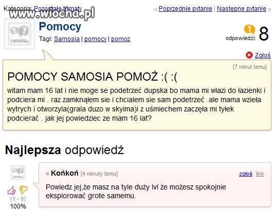 A później się dziwaią, że po 30 mieszka z rodzicam