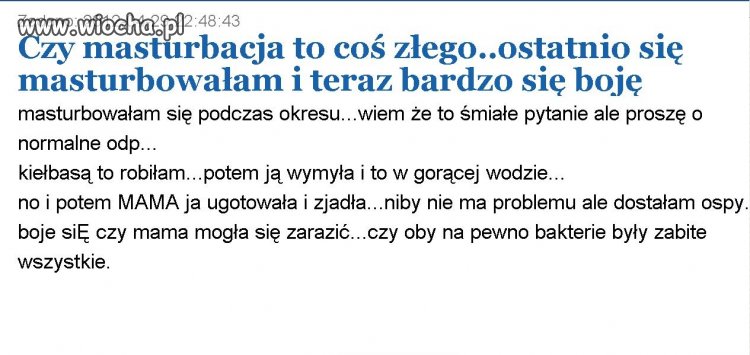 Kolejne mądre pytanie...