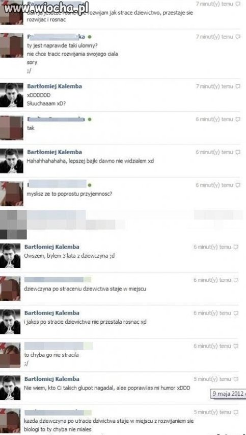 Podobno po stracie dziewictwa  kobiety nie rosną
