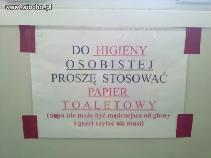 Toaletowe mądrości