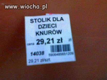 Stolik dla dzieci knurów