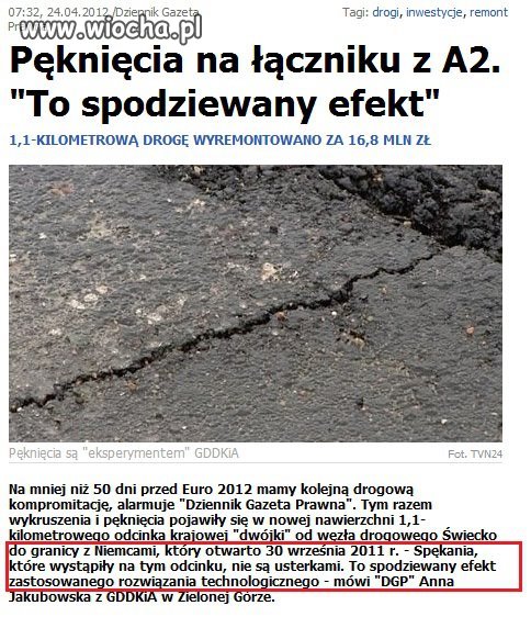 W Polsce buduje sie drogi tak 