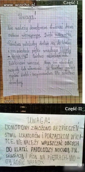 Ogłoszenie dla mieszkańców