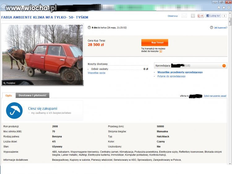 Fabia Ambiente KLIMA i tylko 50 tyś km