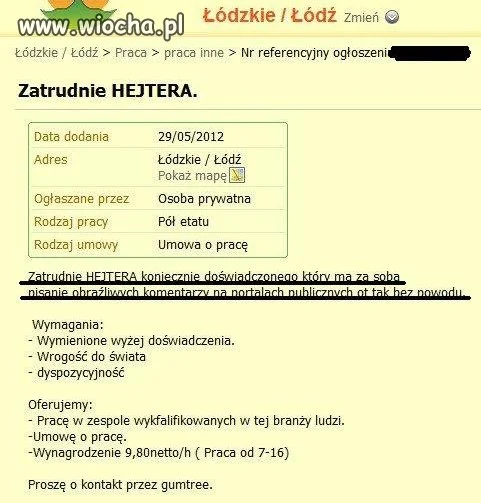 Może szukasz pracy ?
