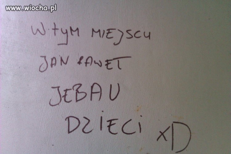 Napis znaleźony przy wiśle 