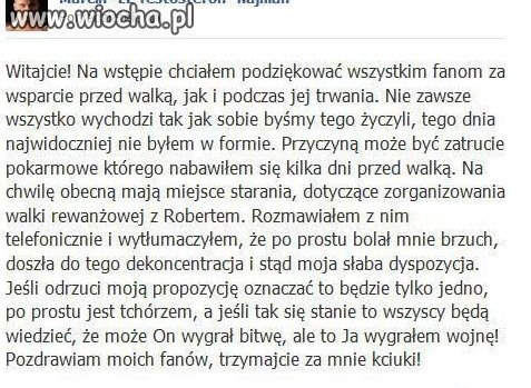 Zawsze znajdzie się wymówka 