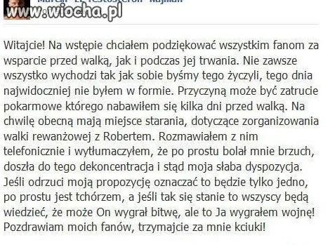 Zawsze znajdzie się wymówka 
