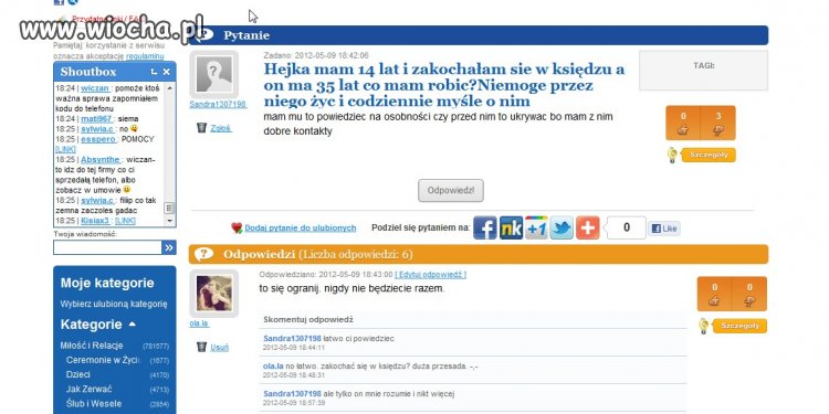 Ona ma 14 lat.