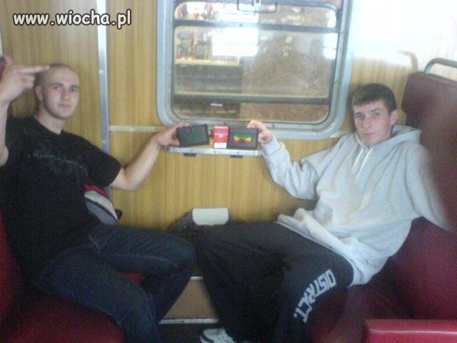Taki mały lansik w pociągu