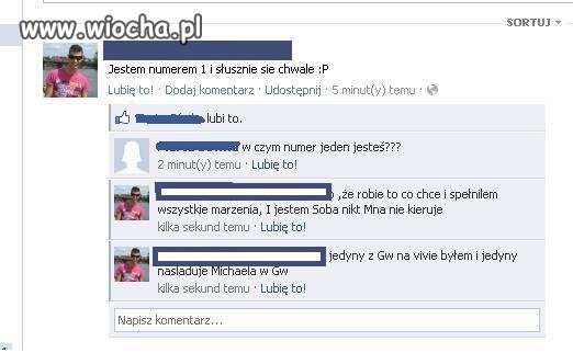 Nie ma to jak bardzo wielkie mniemanie o sobie