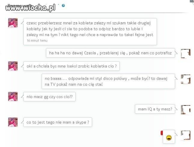 Koleś rozbawił mnie do łez.