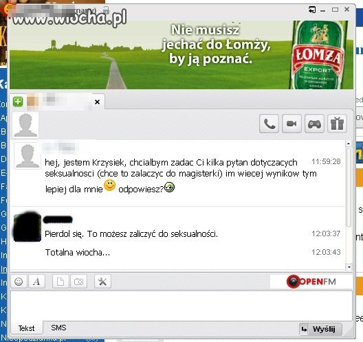 Napalony samiec z magisterki