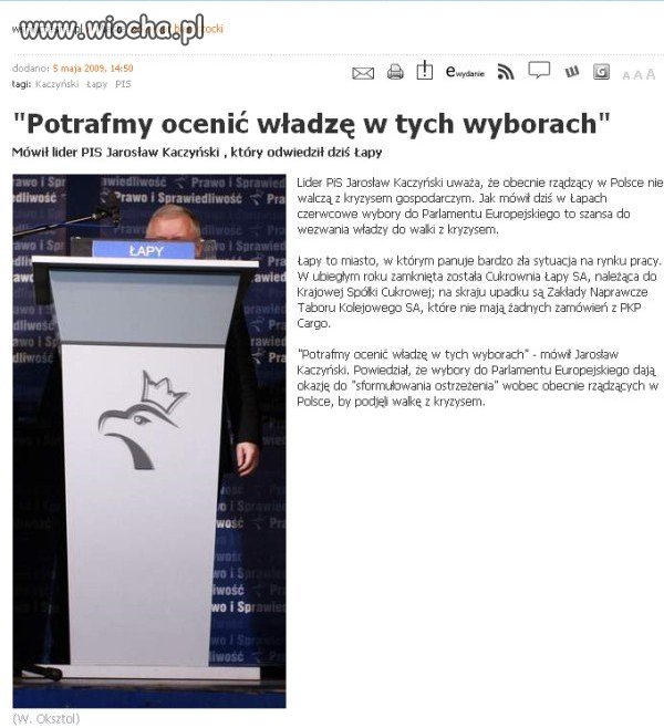 Przemówienie Jarosława...chyba...jego...???!!!