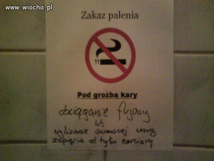 Zakaz palenia...