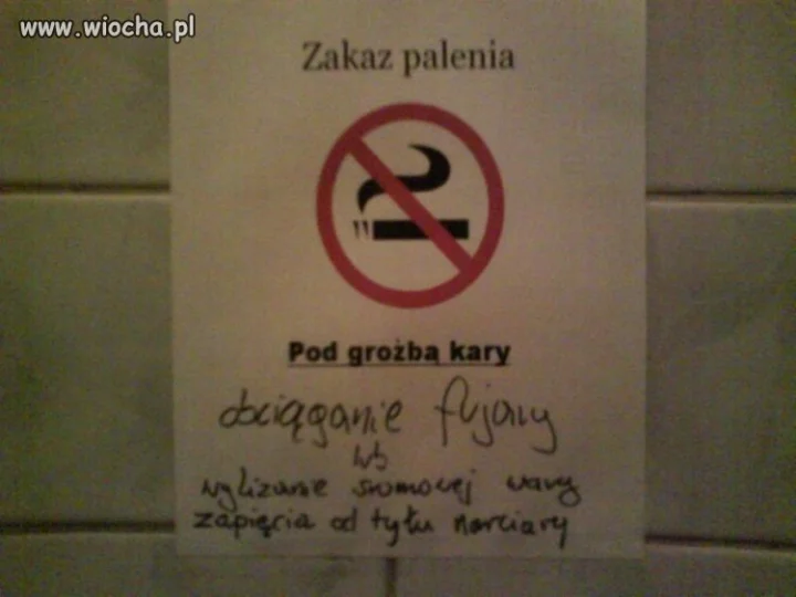 Zakaz palenia...