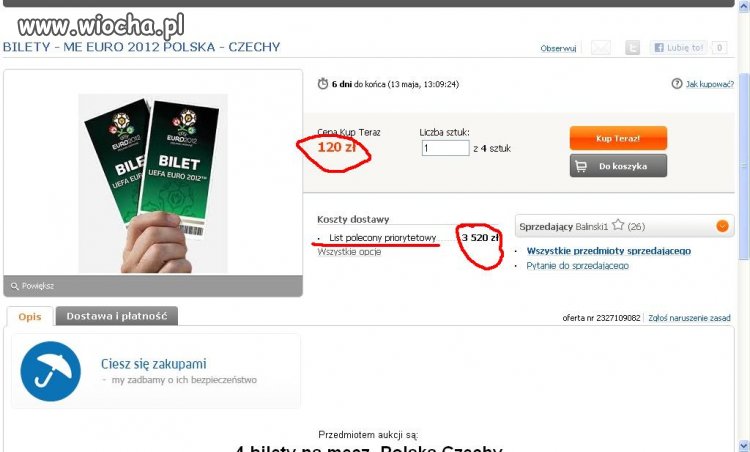 Bilety na Euro