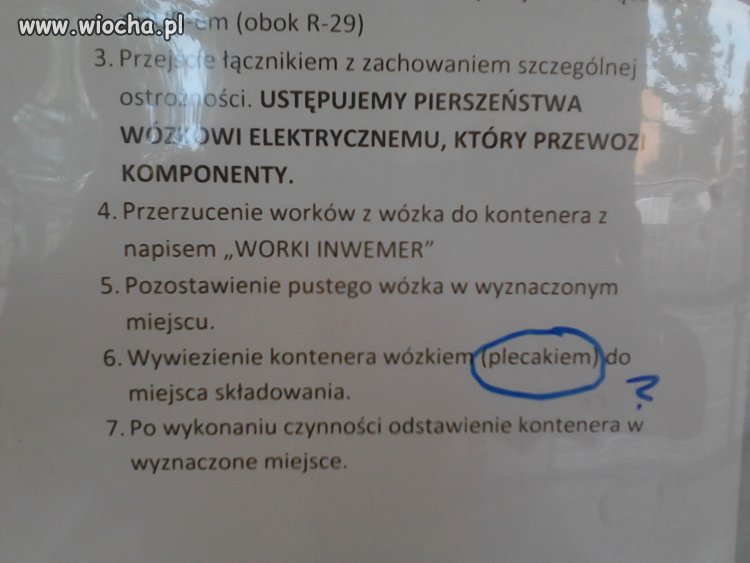 Zaniemogłem u mnie w firmie dla sprzątaczek