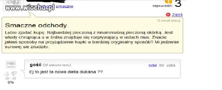Smaczne odchody!! ...  
