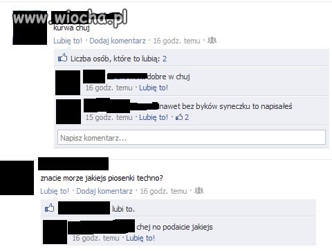 Hahaha wiocha na Fejsie