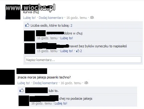 Hahaha wiocha na Fejsie