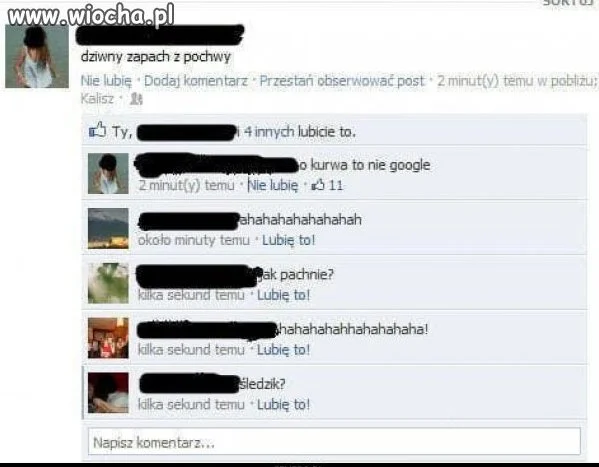 Miała napisać w Google