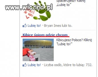 Tak.. Kibice "śpiom gdzie chcom"