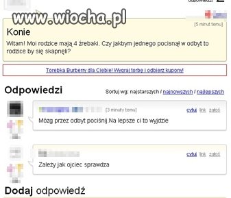Co ci ludzie maja w głowie