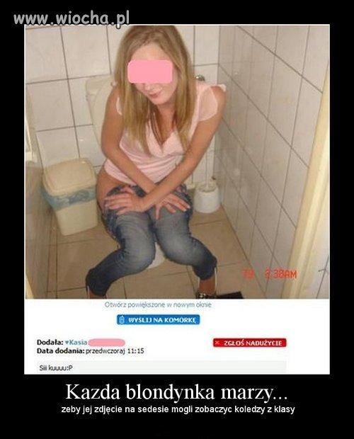 Każda blondynka marzy...