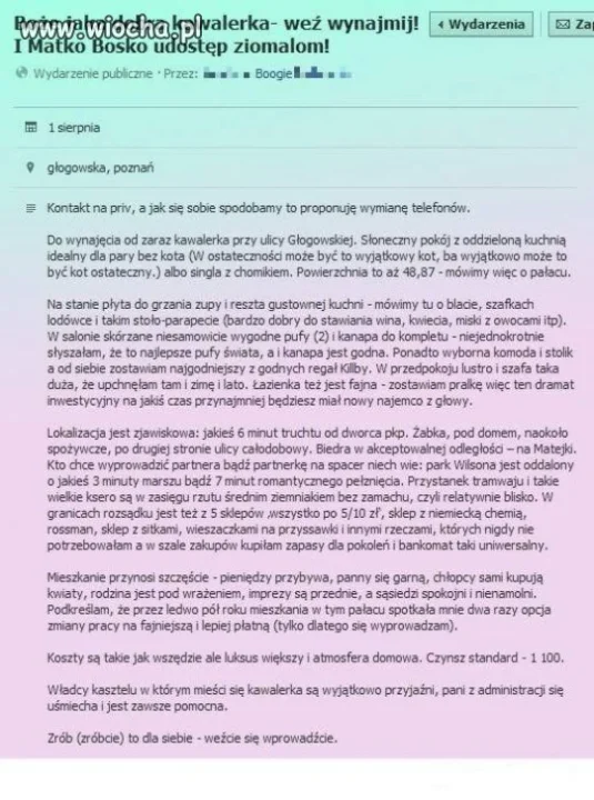 Oryginalna zachęta...