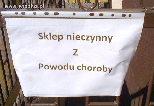 Biedny sklep, zachorował... i co teraz? 