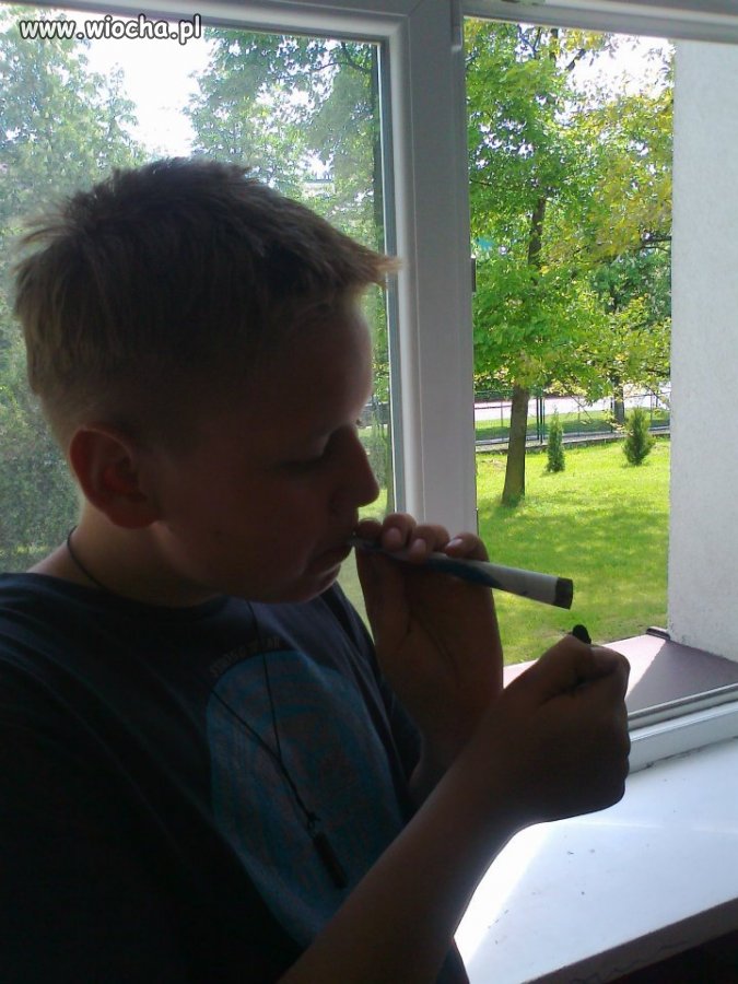 Lans na blanta z gazety
