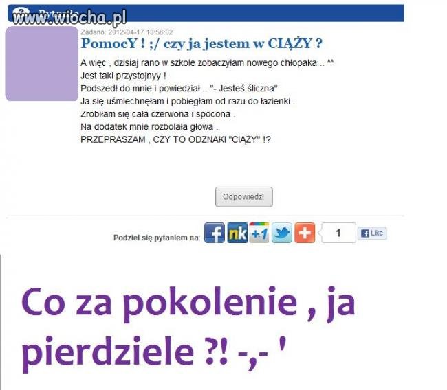 Jakie nie ogarnięte dziecko, ja nie mogę...
