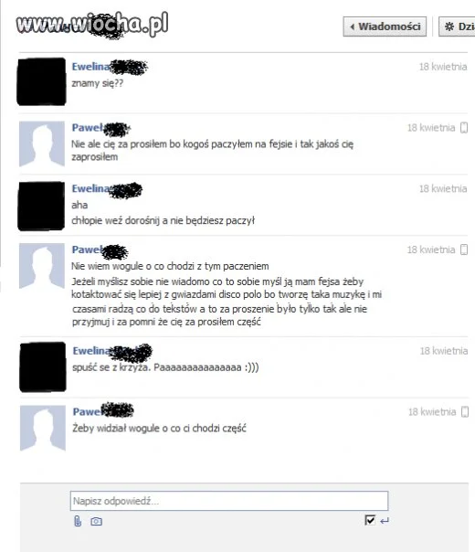 Paczenie na fejsie