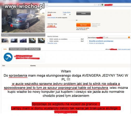 Jest problem z kablami 