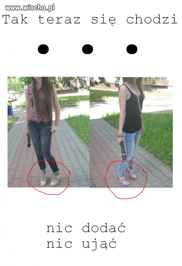 Skarpety + Buty na obcasie = wiocha