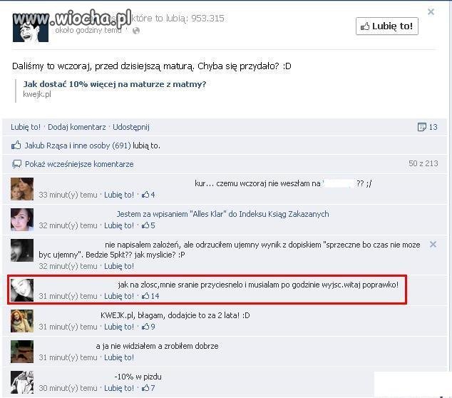 Nalepiej zwalić wine na Sra**e