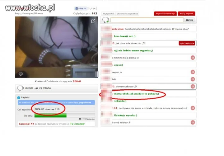Wstydzi się pokazać tylko mamie