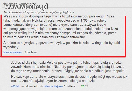 Kolejna wypowiedź "MISTRZA" Najmana.