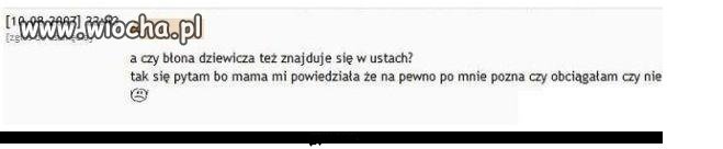 Blona dziewicza w ustach... 