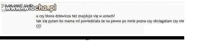 Blona dziewicza w ustach... 