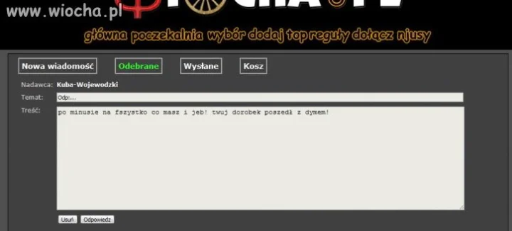 Twoja ortografia też poszła z " dymem "