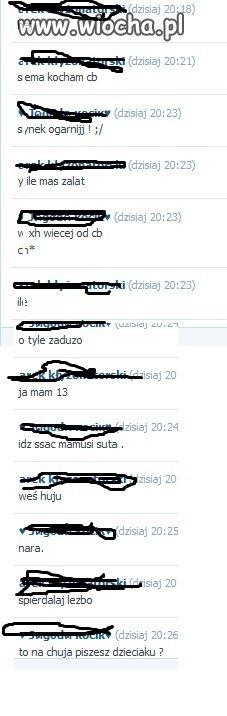 Rozmowa 13-latka z 16-latką 