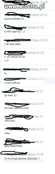Rozmowa 13-latka z 16-latką 