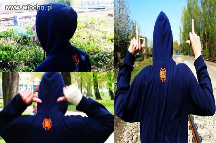 Lans 14 latka na bluze HG i dym z płuc